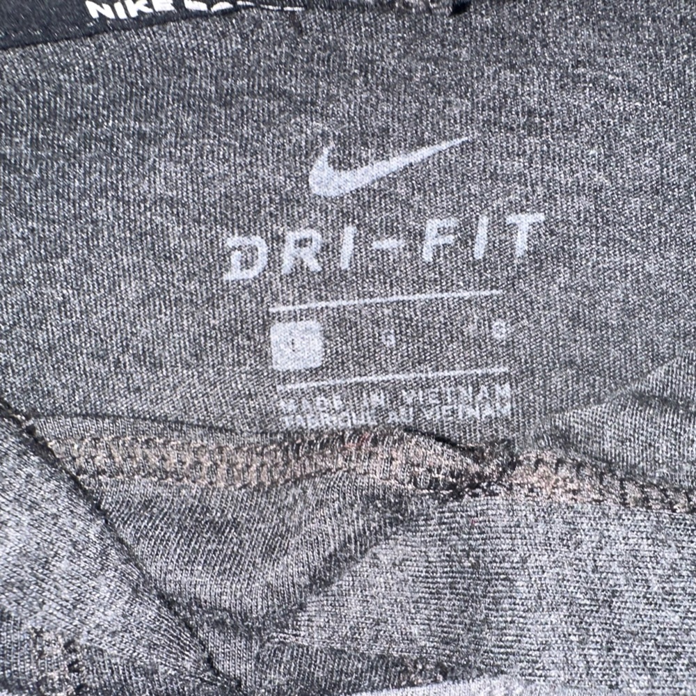 Nike Baseball Dri-Fit  Black and Gray Hoodie Size L. 3/4 sleeves. - Picture 3 of 4